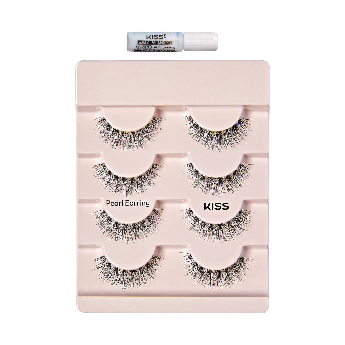 KISS The New Natural Lash 4-Pair Multipack - Pearl Earring