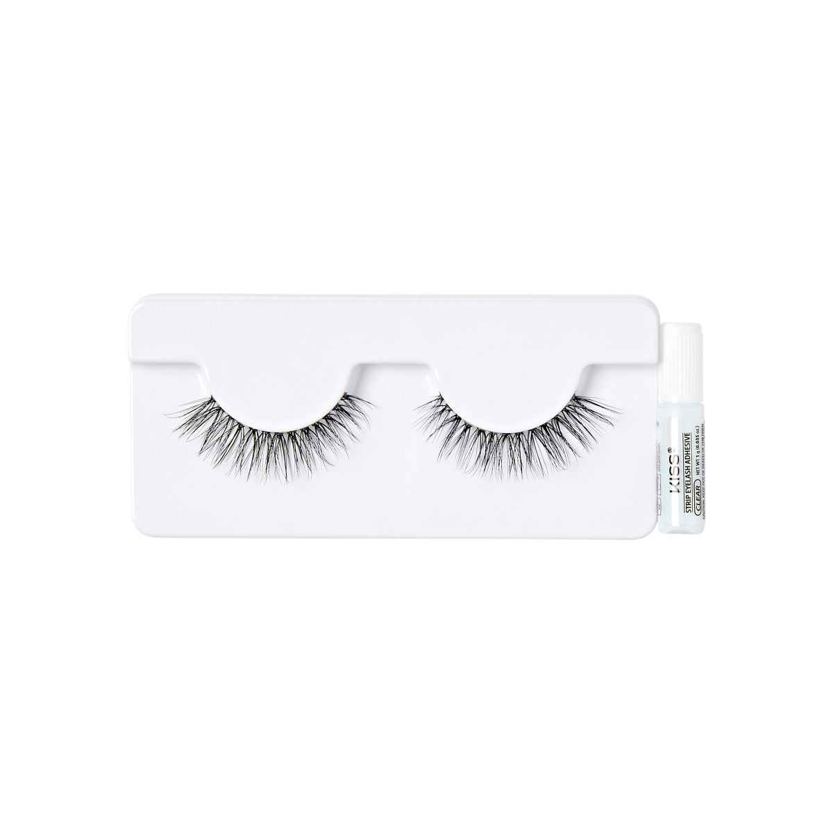 KISS Bare Collection False Eyelashes, 1 Pair & Lash Glue Net Wt. 1g (0.035.oz.)