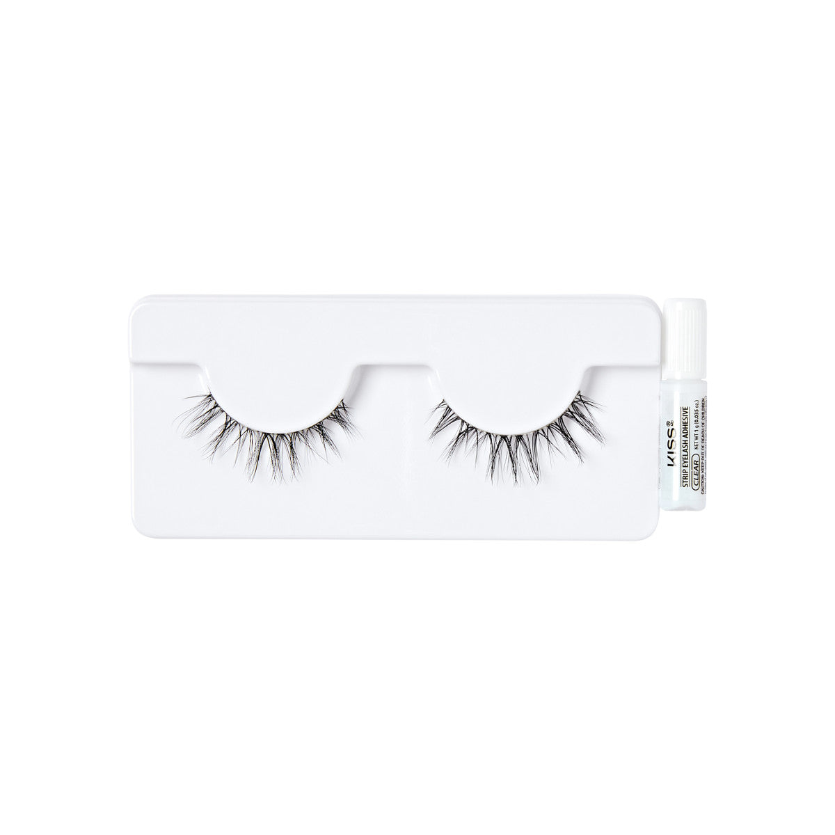 KISS Bare Collection False Eyelashes, 1 Pair & Lash Glue Net Wt. 1g (0.035.oz.)
