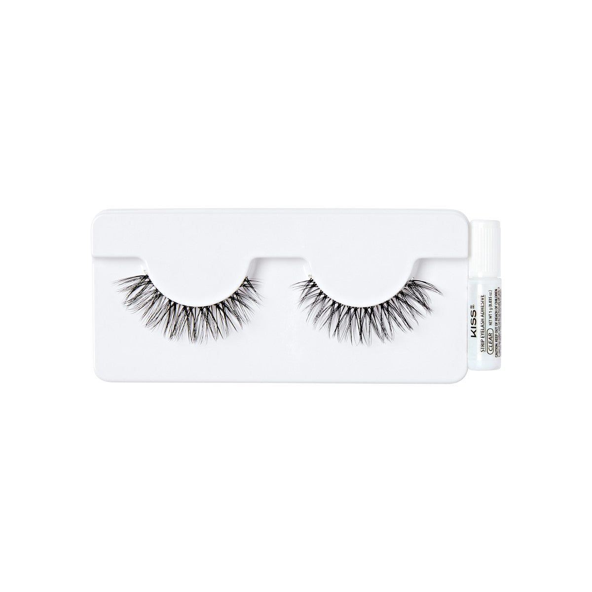 KISS Bare Collection False Eyelashes, 1 Pair & Lash Glue Net Wt. 1g (0.035.oz.)