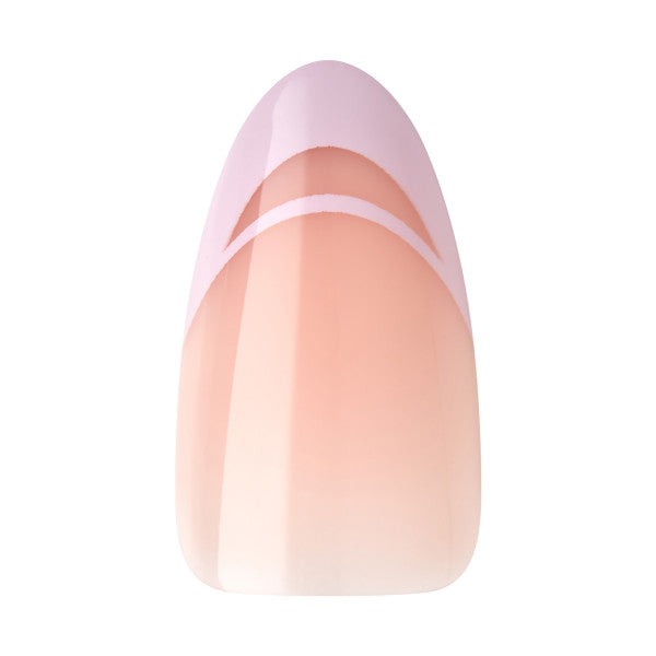 KISS Voguish Fantasy Press-On Nails, Pink, French Tips, Medium Almond, 31 Ct.