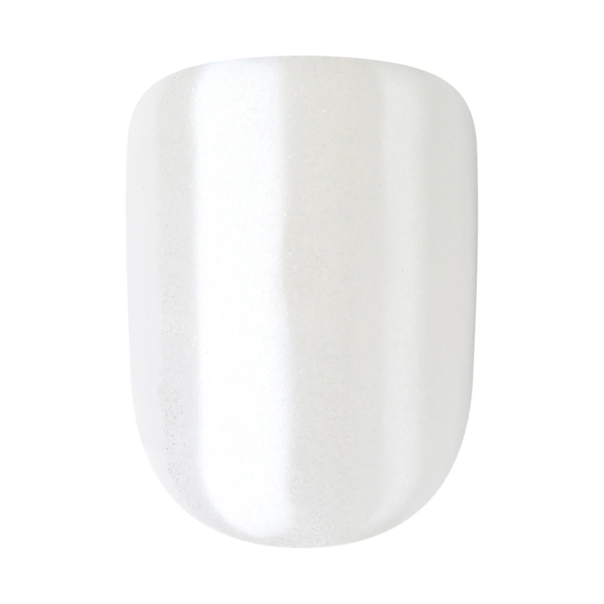 colorFX by imPRESS Press-On Nails, No Glue Needed, White, Short Squoval, 33 Ct.
