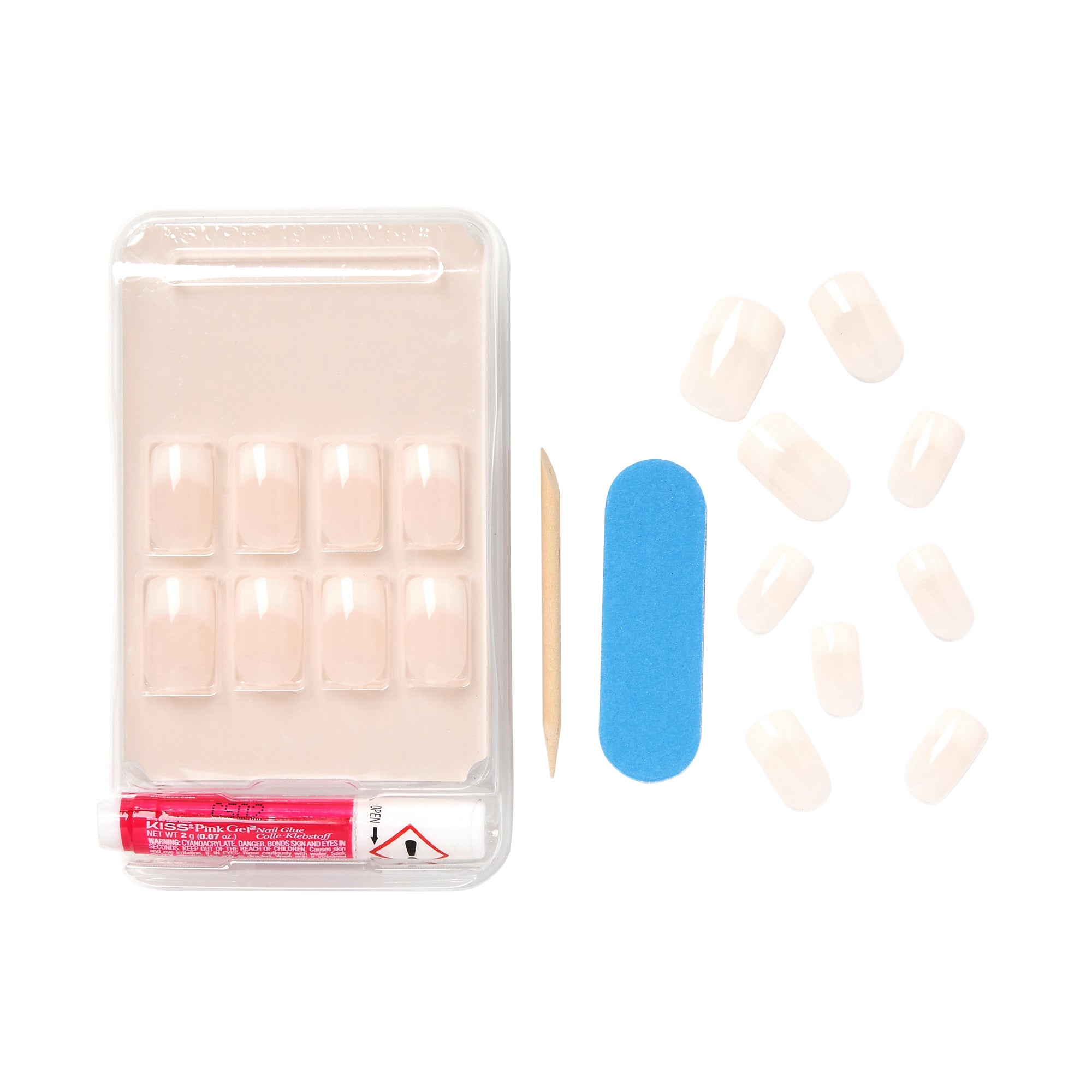 KISS Salon Acrylic French Nude Nails - Cashmere