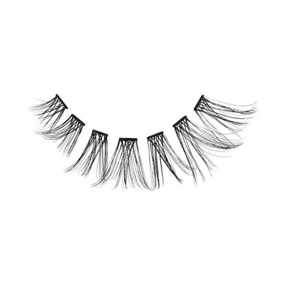 KISS imPRESS Pre-Glued Individual Lashes Kit, Self Adhesive Eyelashes, 60 Lash Clusters