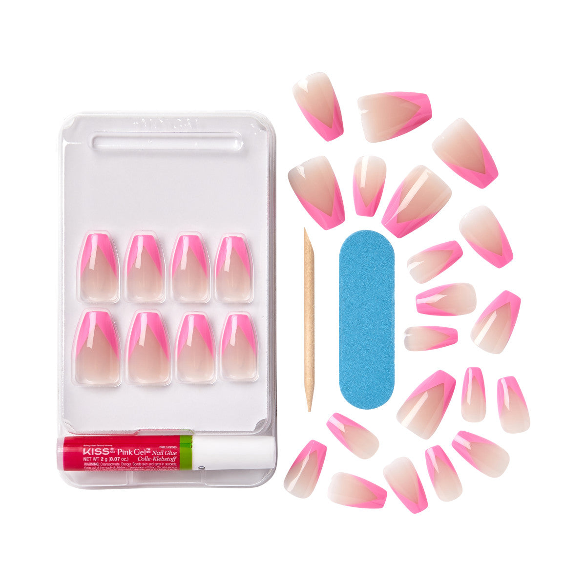 KISS Salon Acrylic French Color - Squared