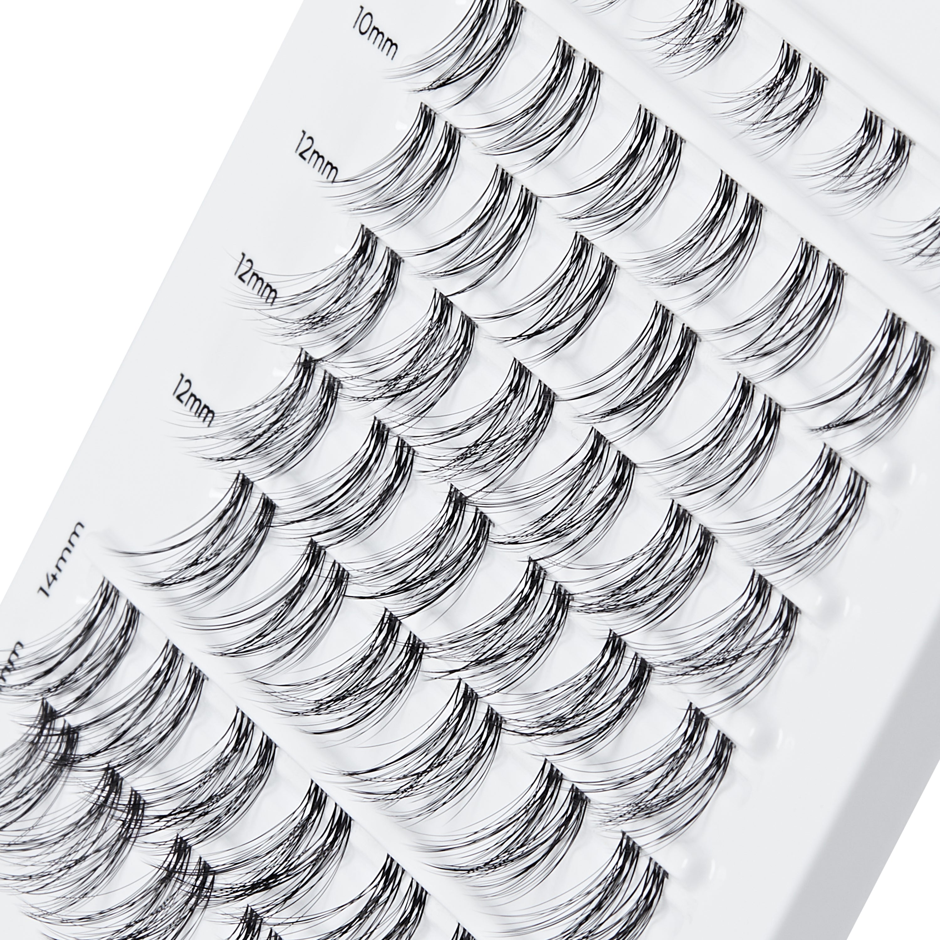 KISS FALSCARA Multipack False Eyelashes Lash Extensions, Soft Wispy, 50 Lash Clusters