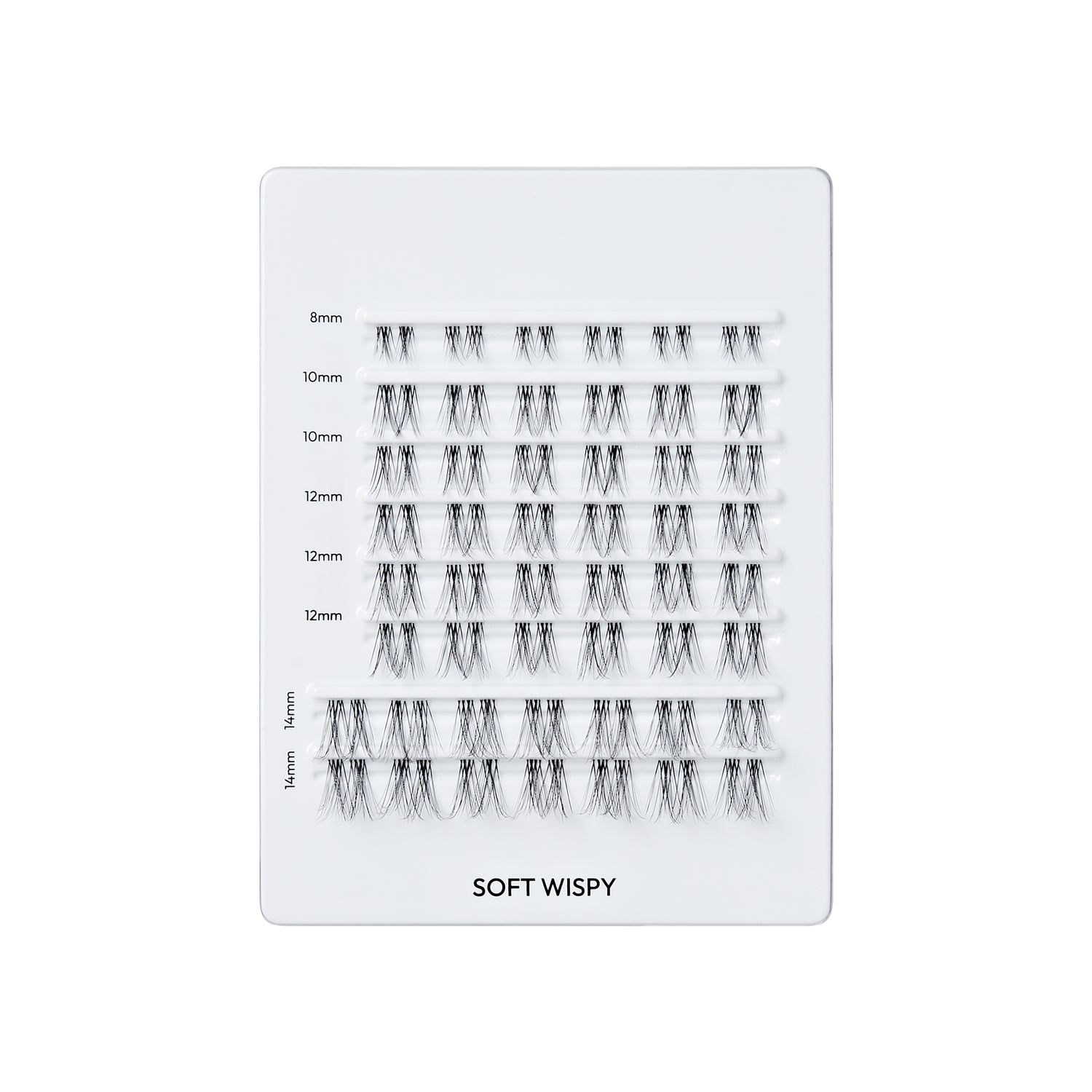 KISS FALSCARA Multipack False Eyelashes Lash Extensions, Soft Wispy, 50 Lash Clusters