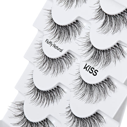 Rzęsy Kiss So Natural  - Fluffy Natural, Multipak