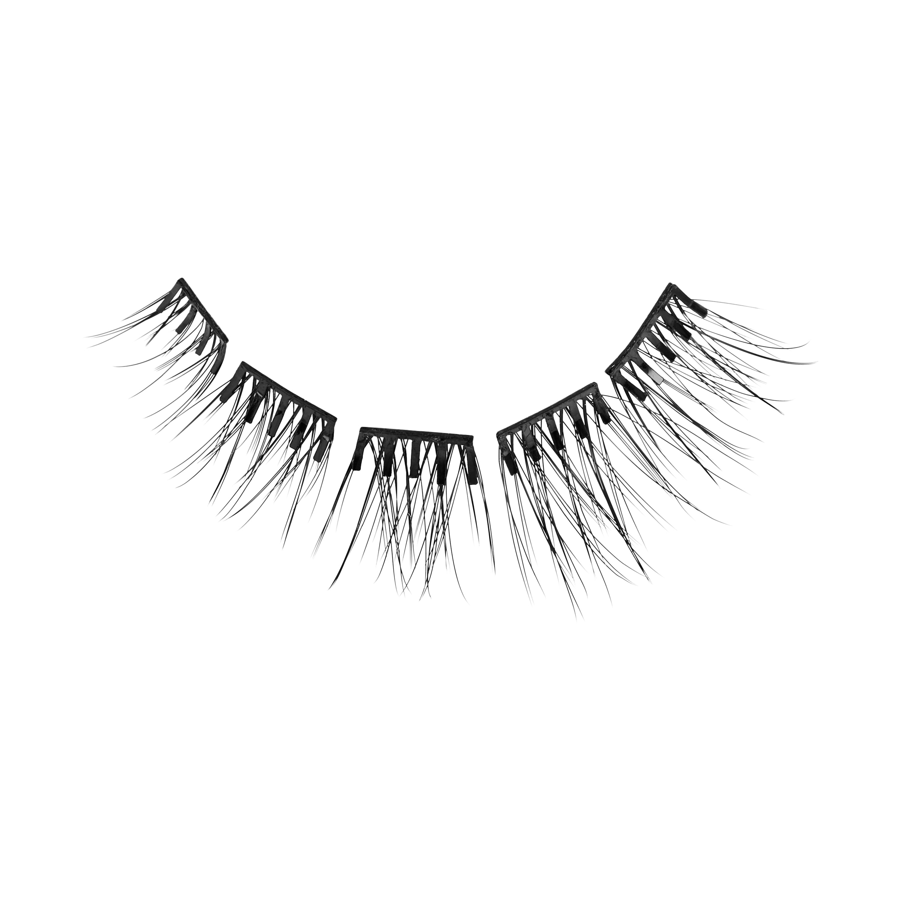 KISS imPRESS Falsies Press On Self Adhesive Eyelashes, Classic Natural, 36 Lash Clusters