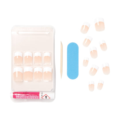 Paznokcie KISS Salon Acrylic French Nails Rumour Mill
