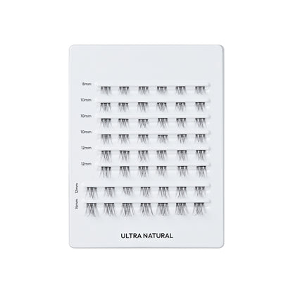 KISS FALSCARA Multipack False Eyelashes Lash Extensions, Ultra Natural, 50 Lash Clusters