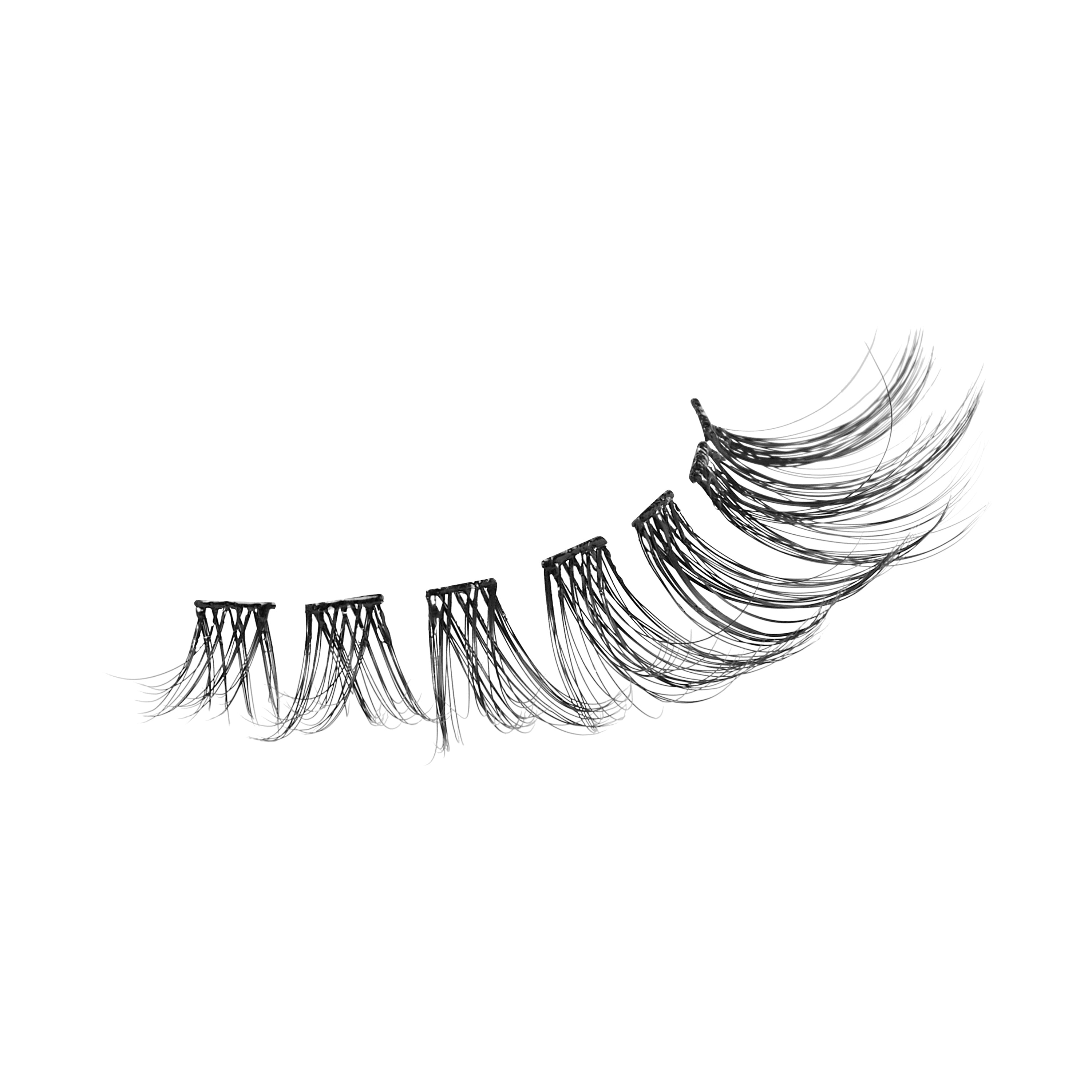 KISS imPRESS Pre-Glued Individual Lashes Kit, Self Adhesive Eyelashes, 60 Lash Clusters