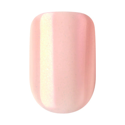 colorFX by imPRESS  Press-On Nails, No Glue Needed, Pink, Short Squoval, 33 Ct.