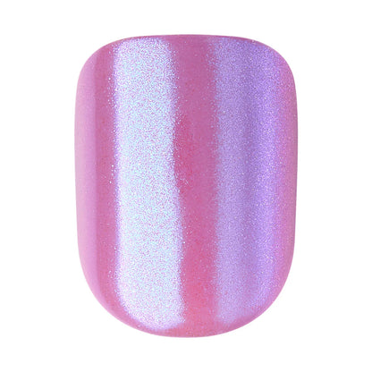 colorFX by imPRESS  Press-On Nails, No Glue Needed, Purple, Short Squoval, 33 Ct.