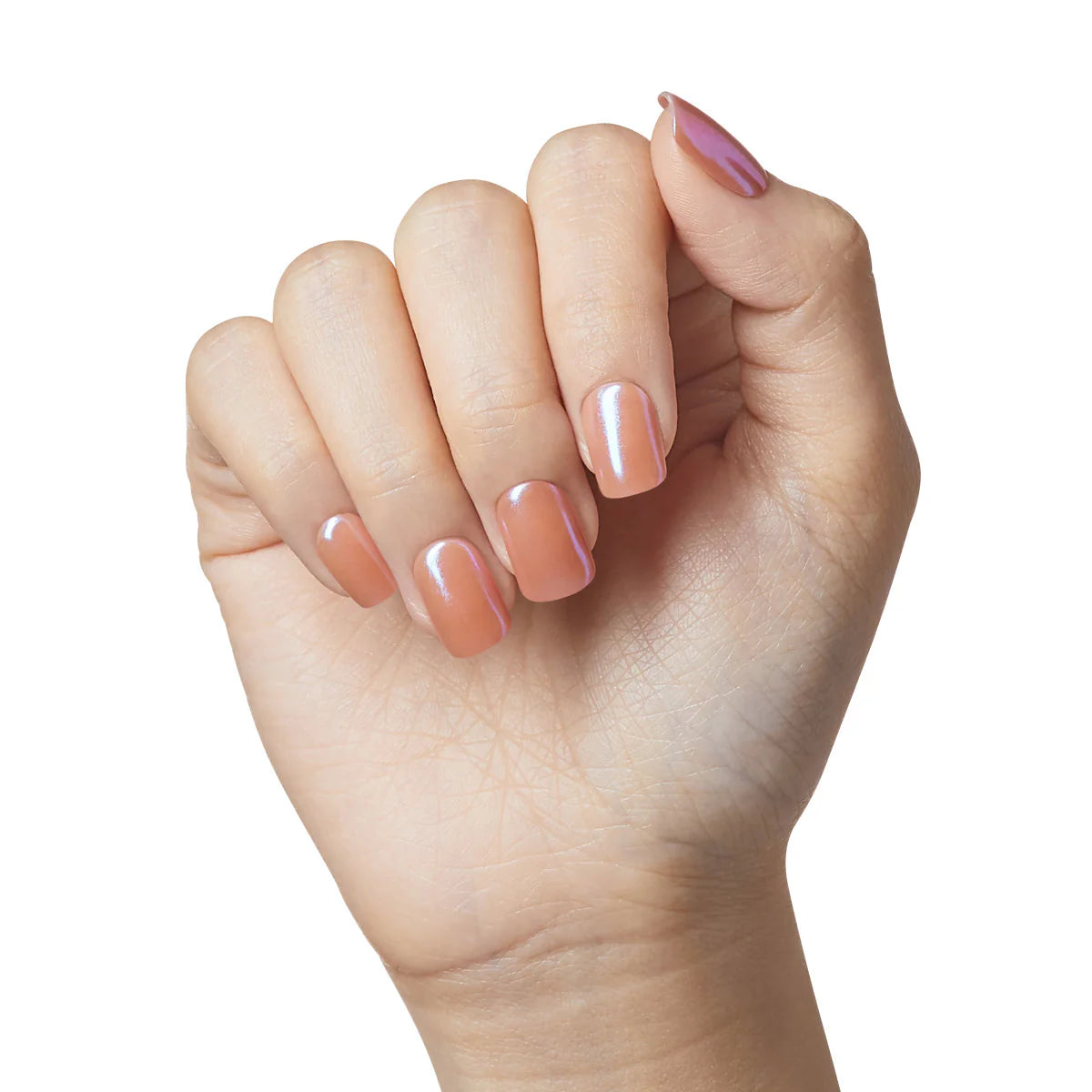 colorFX by imPRESS  Press-On Nails, No Glue Needed, Neutral, Short Squoval, 33 Ct.