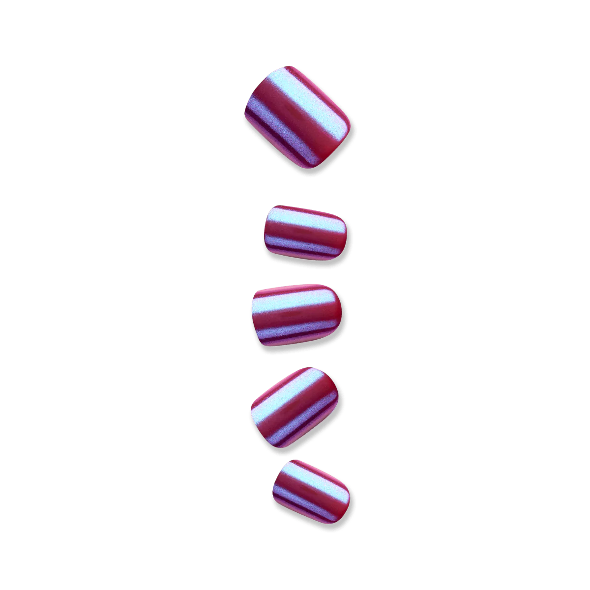 colorFX by imPRESS  Press-On Nails, No Glue Needed, Purple, Short Squoval, 33 Ct.