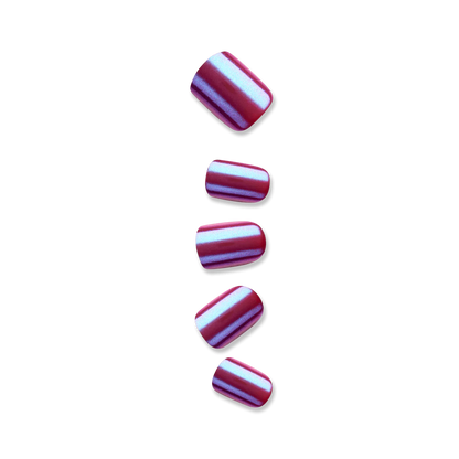colorFX by imPRESS  Press-On Nails, No Glue Needed, Purple, Short Squoval, 33 Ct.