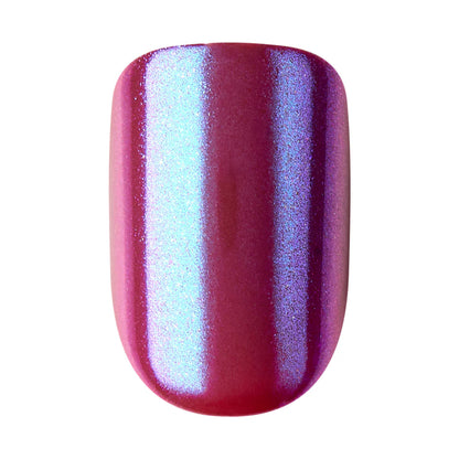 colorFX by imPRESS  Press-On Nails, No Glue Needed, Purple, Short Squoval, 33 Ct.