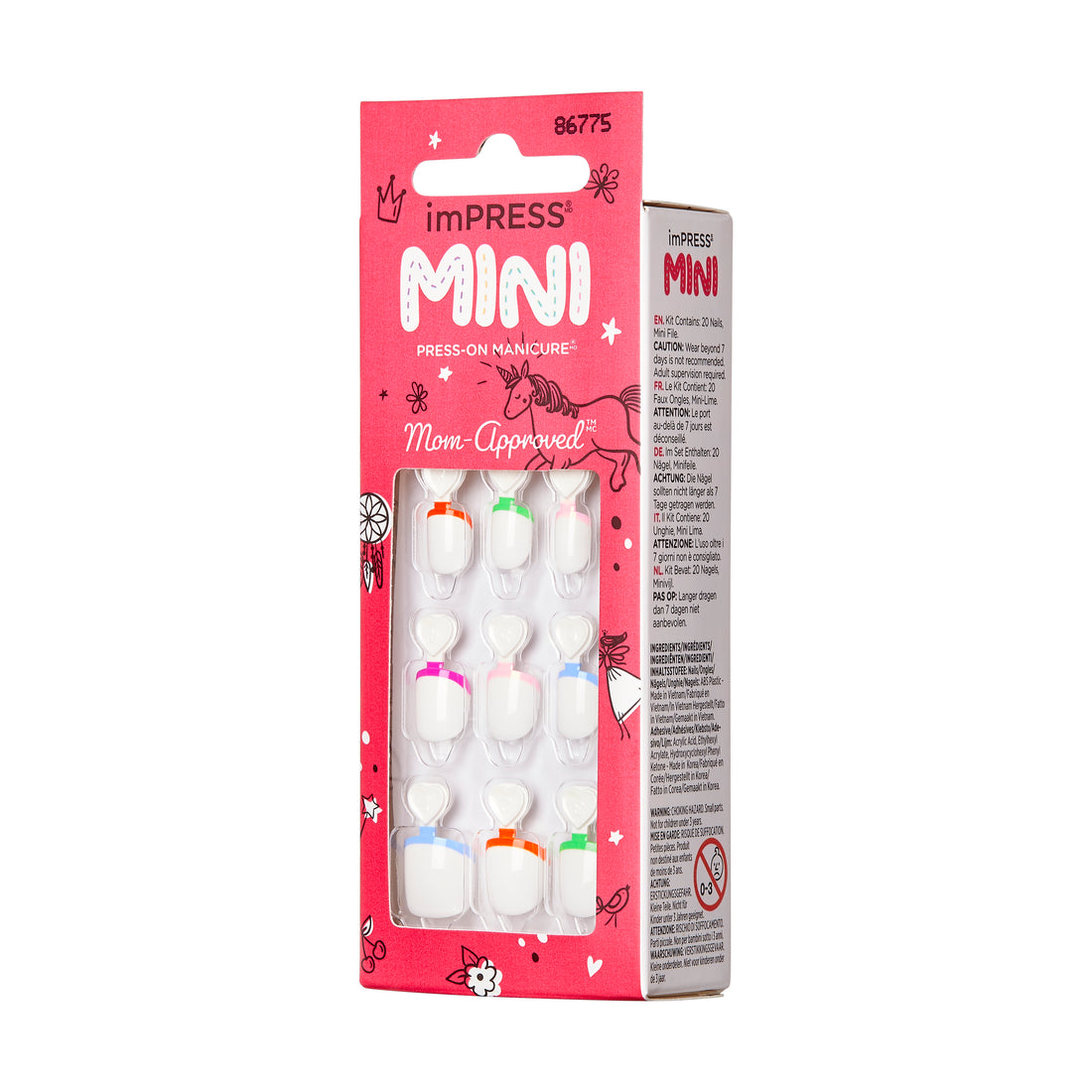 imPRESS Mini Press-On Nails for Kids - French Pop