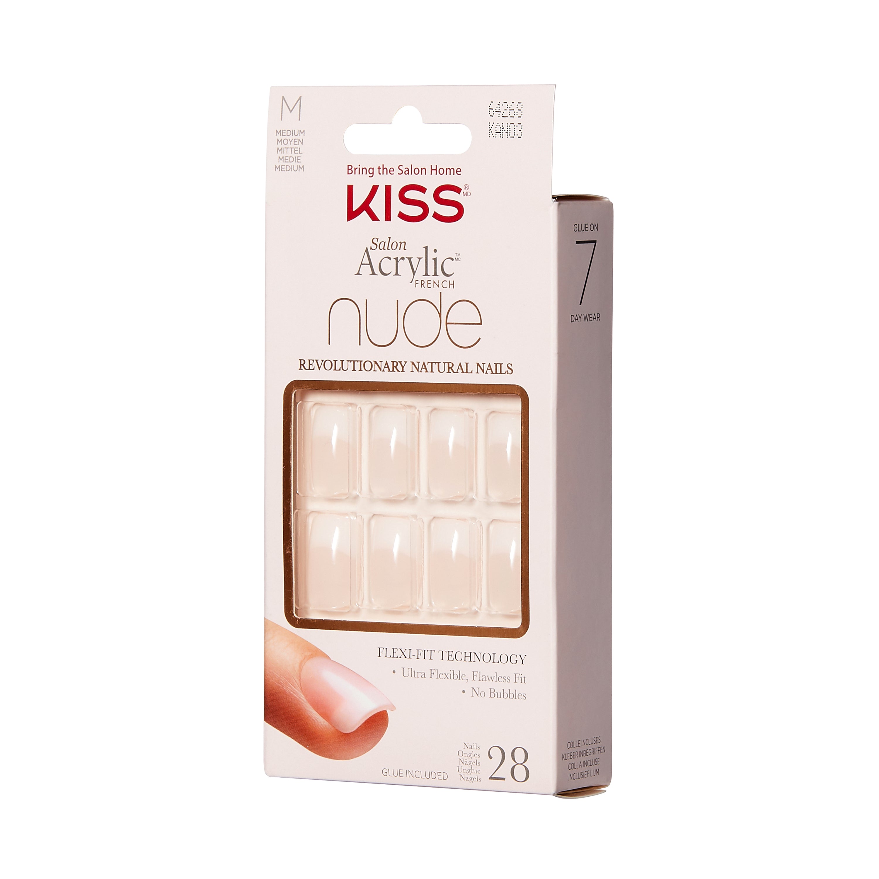 KISS Salon Acrylic Nude French Nails - Cashmere