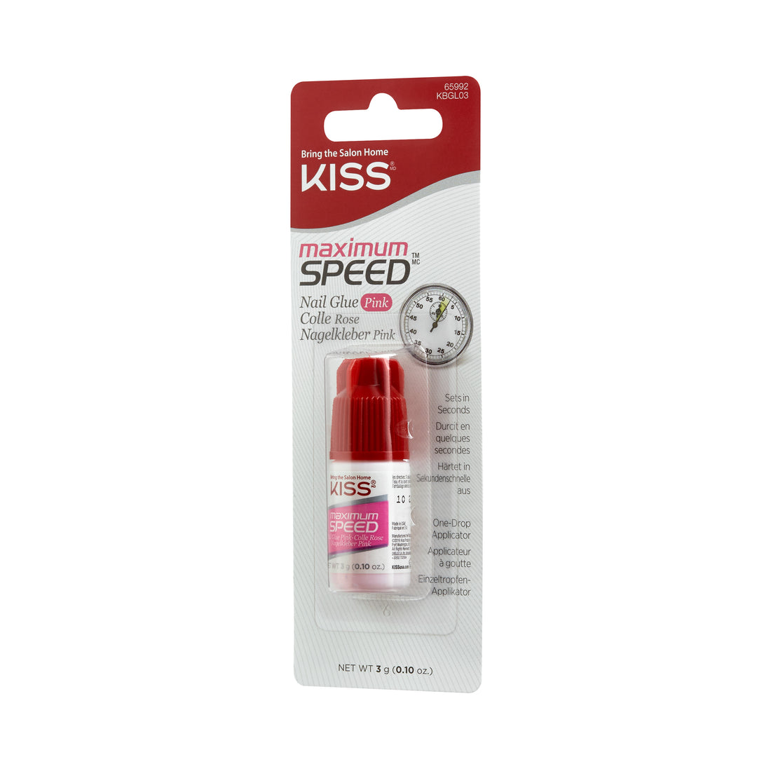 KISS Nagelkleber Schnell Trockn. 3G Pink