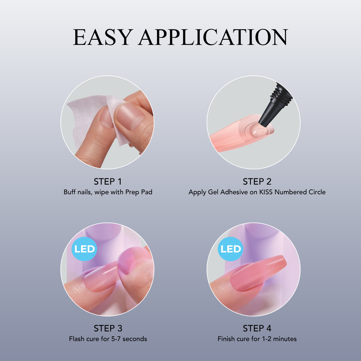 KISS Salon X-tend LED Soft Gel System - Tone