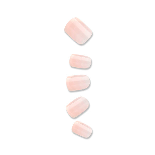 imPRESS Bare French Press-On Nails, No Glue Needed, White Tips, Short Square, 33 Ct.