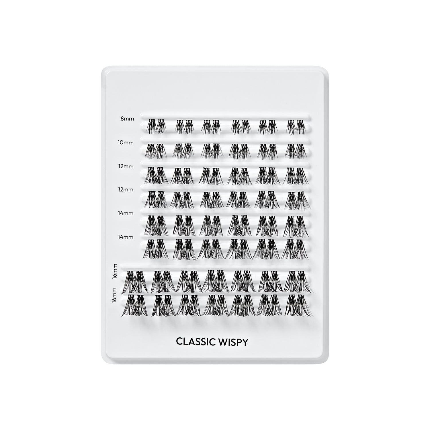KISS FALSCARA Multipack False Eyelashes Lash Extensions, Classic Wispy, 50 Lash Clusters