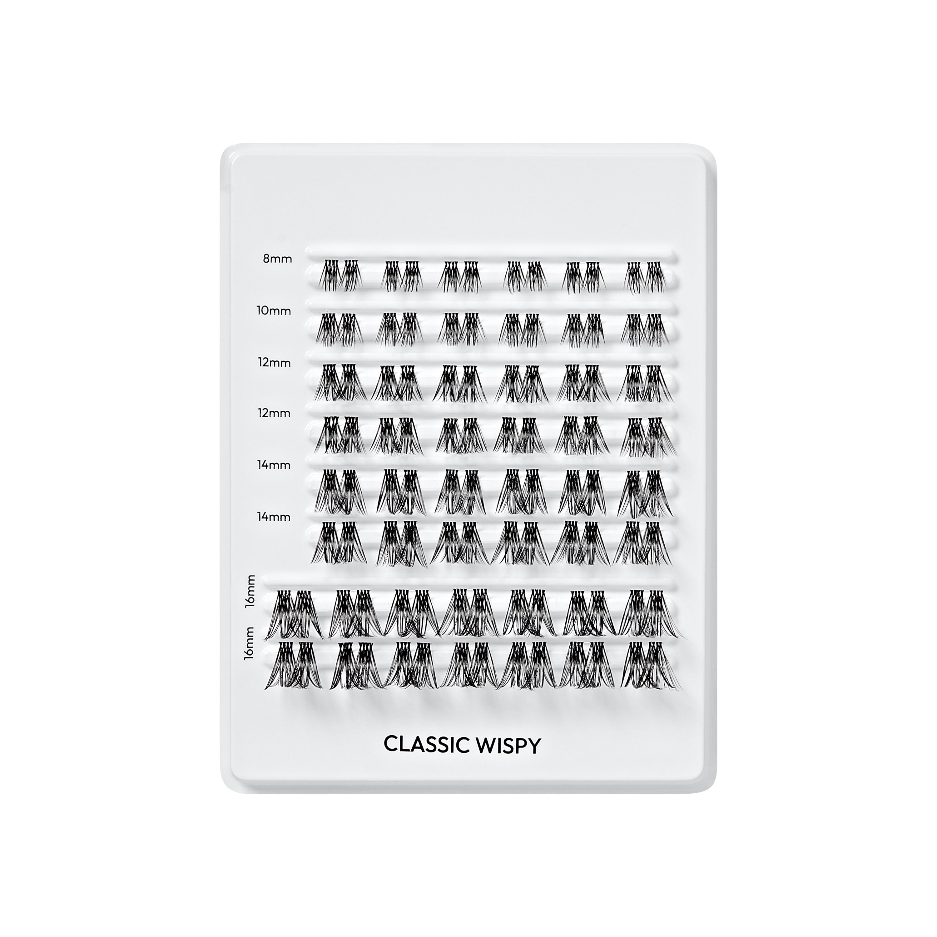 KISS FALSCARA Multipack False Eyelashes Lash Extensions, Classic Wispy, 50 Lash Clusters