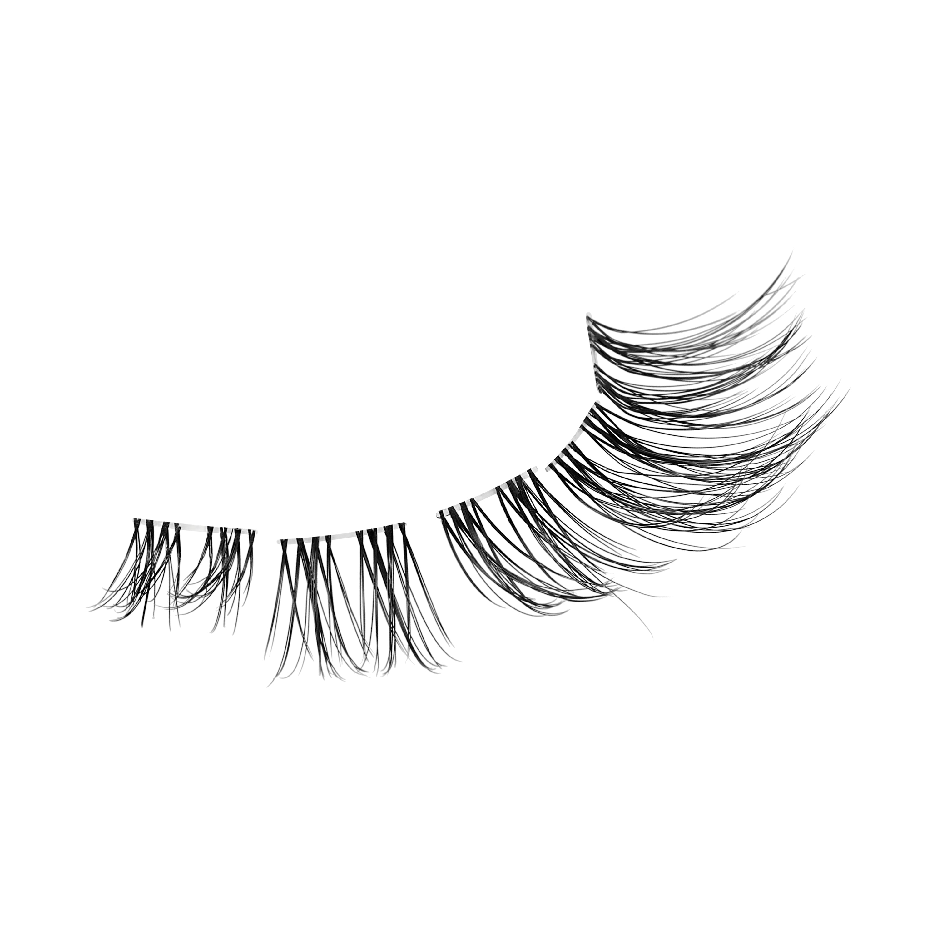 KISS FALSCARA Multipack False Eyelashes Lash Extensions, Soft Wispy, 50 Lash Clusters