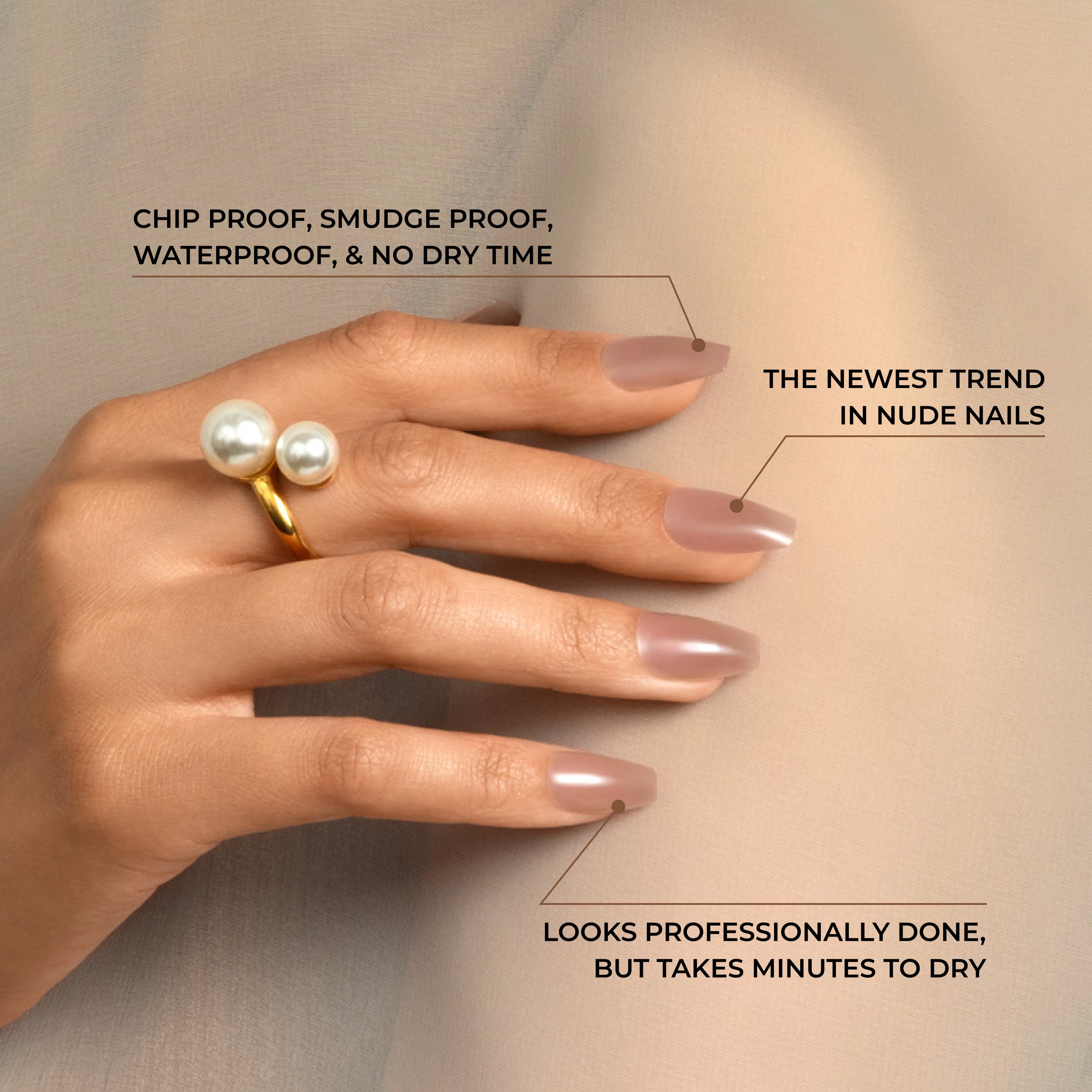 Paznokcie KISS Bare But Better Nails - No More Naps