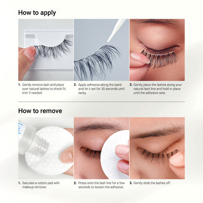 KISS So Natural False Eyelashes, ‘Shy Natural’, 8mm-10mm, Natural Volume, 5 Pairs